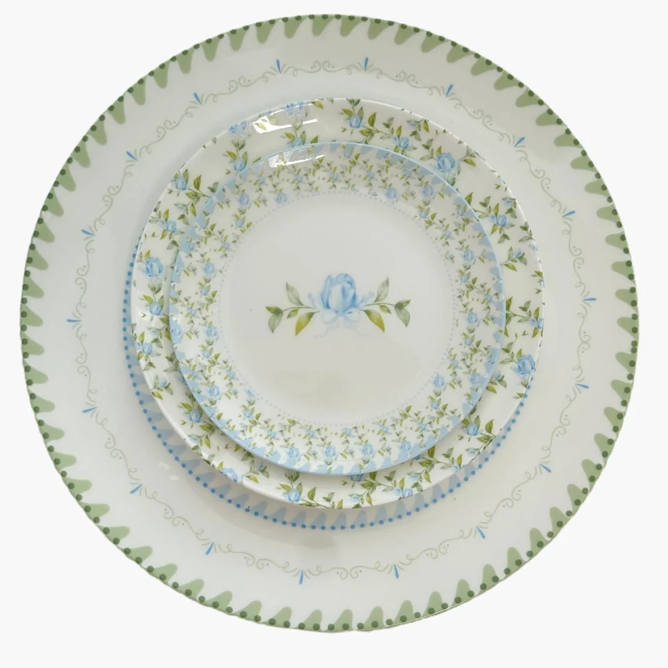 Blue Tulip Collection dinnerware