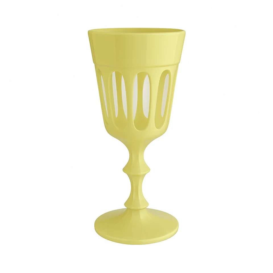 Estate Goblet - Yellow glassware