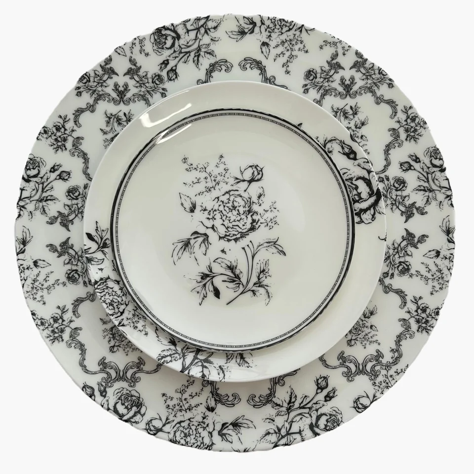 Moonlit Toile Collection dinnerware