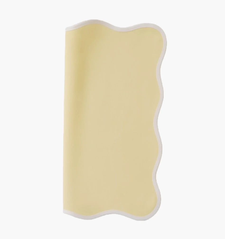 Scalloped Napkin - Yellow napkins